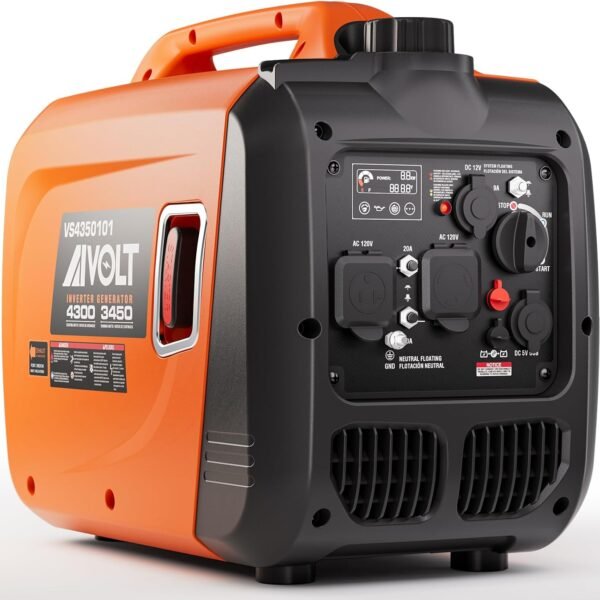 AIVOLT 11250W Dual Fuel Inverter Generator, Quiet Gas/Propane, Remote Start, ATS Ready