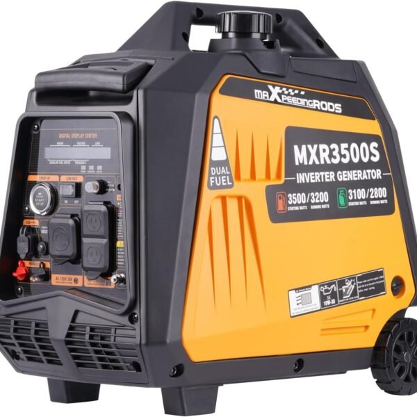 MaXpeedingrods 3500W Portable Inverter Generator Gas Powered EPA Compliant for Home or Camping