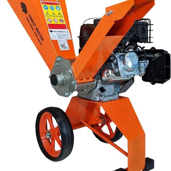 Forest Master FM6DD 6HP Gas Self-Feeding Wood Chipper, 2" Max Diameter, 3600 RPM