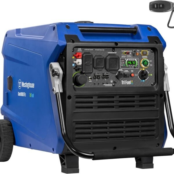 Westinghouse 11000W Dual Fuel Portable Inverter Generator Gas Propane Remote Start CO Sensor