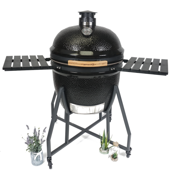 Kamado X Supreme Ceramic Charcoal BBQ Grill – Black