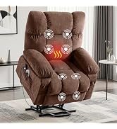 MAHOMICO Power Lift Recliner Chair for Elderly with Vibration Massage and Lumbar Heating, Electri...