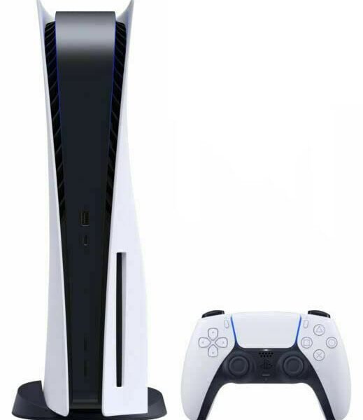 Sony Playstation 5 Disc Version PS5 Console - 4K-TV Gaming, 120Hz 8K Output, 16GB GDDR6, 825GB SSD, WiFi 6, Bluetooth 5.1 (Renewed) White