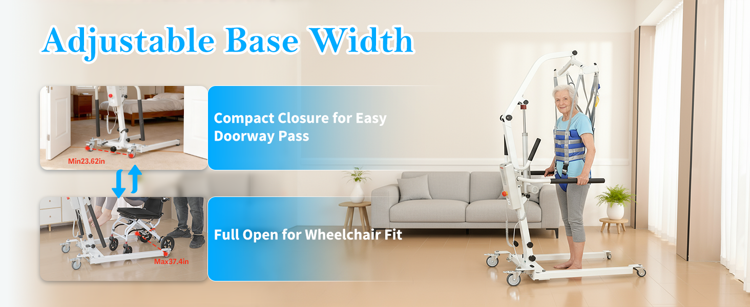 Electric Patient Lift with Stand Assist Function