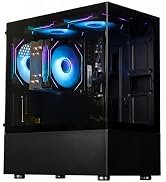LXZ Gaming Desktop PC Ryzen Ryzen 7 5700G 8-Core 3.8GHz, 16GB DDR4 RAM, 512GB NVMe SSD, Tower Com...