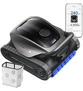 MOVA Diver A10 Cordless Robotic Pool Vacuum Cleaner with Fine Filter, 240min Runtime, Wall Climbi...