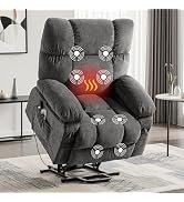 MAHOMICO Power Lift Recliner Chair for Elderly with Vibration Massage and Lumbar Heating, Electri...