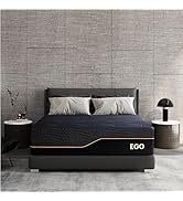 Dyonery King 14 Inch Memory Foam Mattress in a Box, Cooling Knit Fabric Cover, Copper-Gel Memory ...