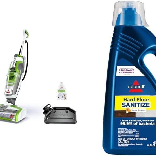 Bissell Crosswave Turbo Vacuum Mop All in One Wet and Dry Vac Combo Hard Floor & Area Rug Cleaner, 3888A