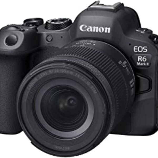 Canon EOS R6 Mark II Mirrorless Camera RF24-105mm F4-7.1 is STM Lens Kit, Full-Frame Hybrid Camera, 24.2 Megapixel CMOS Sensor, Photo and Video Capabilities, Black | 24.2MP Full-Frame, Digic X, Dual Pixel CMOS Af Ii, Ibis Up to 8 Stops, 6k→4k60, Rf 24-105