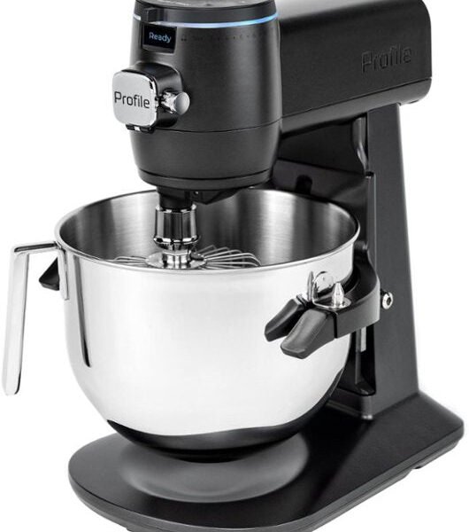 GE Profile - 7 Quart Bowl- Smart Stand Mixer with Auto Sense - Carbon Black