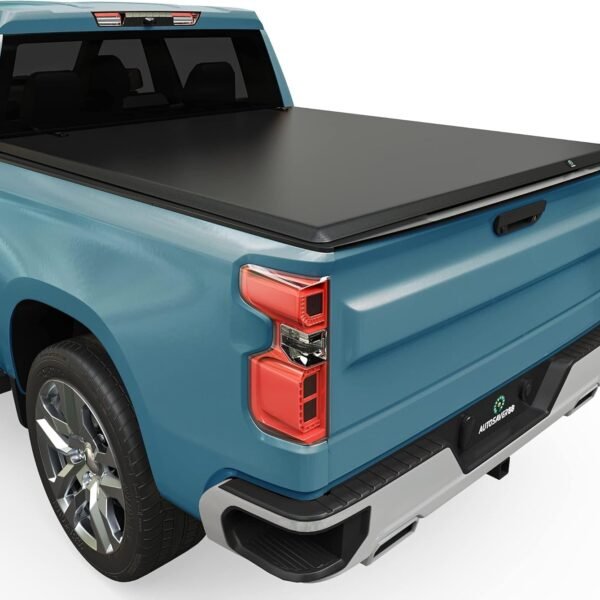 AUTOSAVER88 Soft Tri-Fold Tonneau Cover for 2019–2025 Silverado/Sierra 1500 5.8ft Bed