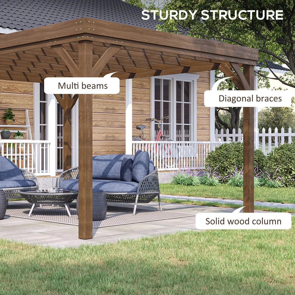 Outsunny_10_x_12_Outdoor_Pergola_Wood_Gazebo_Grape_Trellis_with_Concrete_Anchors_for_Climbing_Plant_Support_at_Garden_Patio_Backyard_Deck_Brown-98232437-98232438_4