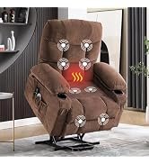 MAHOMICO Power Lift Recliner Chair for Elderly with Vibration Massage and Lumbar Heating, Electri...