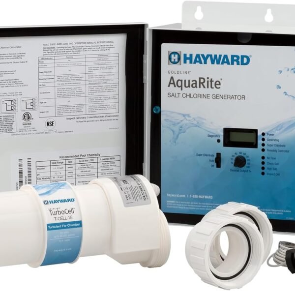 Hayward AquaRite W3AQR15 Salt Chlorination System – 40,000 Gal Pools